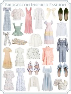 Bridgeton Tea Party Outfits, Vintage Princess Outfits, Bridgerton Core Outfits, Bridgerton Casual Outfits, Casual Bridgerton Outfit, Bridgerton High Tea Outfit, Bridgeton Outfit Ideas, Bridgerton Theme Outfit, Bridgerton Style Outfits