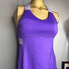 Condition New Size 8 Women’s Tank Tops Have Wider Straps Support On Back Light Lined Bra New Material Pollysther Measurements Laying: Condition New Tank Tops Lightly Lined Bra Wider Straps Support On Back Purples Color Material Pollysther New Armpits To Armpits:33 Shoulder Down: Please Refer To Photo And Measurements For More Details Thank You So Much Fitted Lululemon Activewear For Summer, Fitted Lululemon Activewear For Sports, Lululemon Sporty Top With Built-in Bra, Lululemon Sleeveless Casual Activewear, Lululemon Activewear With Built-in Bra For Light Exercise, Lululemon Activewear For Light Exercise In Summer, Sporty Lululemon Tops With Built-in Bra, Lululemon Fitted Top With Light Support, Fitted Lululemon Tops With Light Support