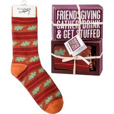 Gather Drink & Get Stuffed | Box Sign & Socks Set Get Stuffed, Laser Engraved Leather, Plaid Dog Bandana, Birthday Coupons, Primitives By Kathy, Elegant Baby, Baby Bloomers, Friends Are Like, Box Signs