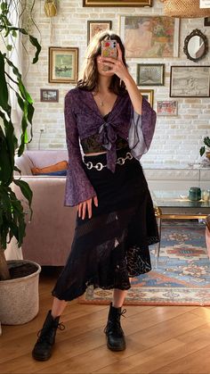 Crowcore Aesthetic, Pride 2024, Purple And Burgundy, 1990s Films, Witchy Outfits, Outfit Aesthetics, 2024 Inspiration, Gothic Themes, Mode Hippie