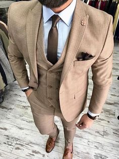 Tan Suit, Suit Men, Men Formal, Custom Suit, Men’s Suits, Groom Suit, Wedding Suits Men