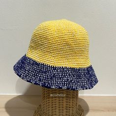 A crochet bucket hat pattern. Affordable Crochet Yarn Bucket Hat, Handmade Casual Crochet Bucket Hat, Cheap Fun Crochet Bucket Hat, Crochet Bucket Hat, One Size, Bucket Crochet, Crochet Bucket Hat Pattern, Club Crochet