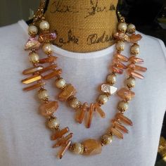 It's Time to make a SERIOUS Statement with your Jewelry?  Quartz Statement Necklace, Chunky, Bib, Collar, Necklace, Iris Apfel Wow Factor! Beaded Baubles, Titanium Quartz, Twisted Sister, Bib Collar, Necklace Collar, Be Authentic, Quartz Crystal Necklace, Premier Designs Jewelry, Necklace Chunky