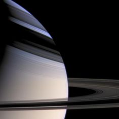 saturn's rings are seen in this image from nasa