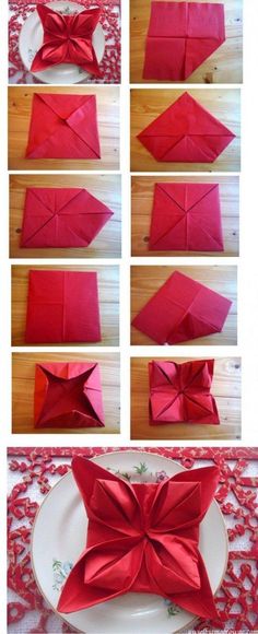 the steps to make an origami flower