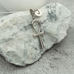 💎 Do you want to collect evidence of luck and positive energies for yourself with our Ankh peace key necklace? 💎 Then we made a necklace just for you. 💎 Give them luck and abundance by gifting them to your loved ones. 💎 Our necklace is expertly crafted from 925 sterling silver. 💎 A perfect gift for Mother's Day. 💎 A great gift for grandparents. 💎 By making it personal, our necklace becomes even more special. 💎 If you want to make our Ankh necklace set with our African necklace, you can c Egyptian Cross, Egypt Jewelry, Ankh Necklace, Gift For Grandparents, African Necklace, Symbol Necklace, Map Necklace, Life Symbol, Africa Map