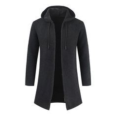 Product information: Style: cardigan Version: Slim Collar type: hooded Sleeve length: long sleeve Style: young and popular Style details: jacquard Fabric name: cotton Color: black, red, gray, blue Size: M, L, XL, 2XL, 3XL, 4XL Size Information: Size: M, L, XL, 2XL, 3XL, 4XL Size（Unit：cm） Length Sleeve Bust Shoulder M 62 59 100 42 L 64 60 104 43 XL 66 61 108 44 XXL 68 62 112 45 3XL 70 63 116 46 4XL 72 64 123 47 Note: 1. Asian sizes are 1 to 2 sizes smaller than European and American people. Choos Knitting Cardigan, Men's Trench Coat, Sweater Season, Mens Cashmere, Women Overcoat, Long Sweater, Style Cardigan, Knit Hoodie, Men's Knit