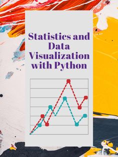 the cover of statistics and data visualization with pyron, which includes an image of