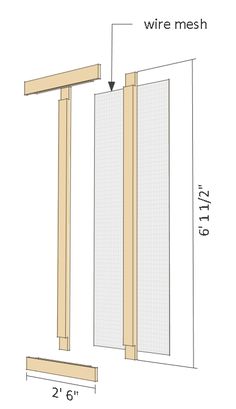 the measurements for an overhead wire mesh door frame and how to use it in your home