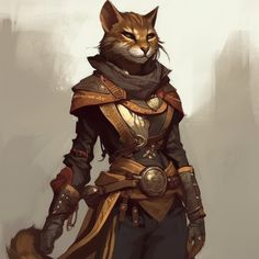 D&d Tabaxi Female, Humblewood Character, Anthro Cat, Cat Artwork, Art Story, Motivational Art, Character Ideas, Monster Art