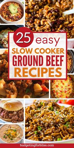 25 easy slow cooker ground beef recipes that are perfect for busy weeknights