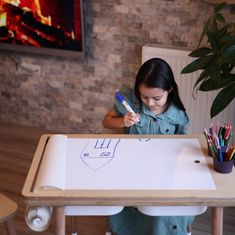 It is a sensory table or activity table made of wood, designed for children. These tables are often versatile and can offer a variety of activities to engage children in play and learning. Here is a breakdown of the features you mentioned: Sensory Table: This refers to a table designed to stimulate the senses of touch, sight, and sometimes even sound or smell. There may be compartments or trays where children can explore different materials such as sand, water, rice or beans. Wooden Play Table: Montessori Table And Chair, Child Table, Montessori Table, Smart Study, Sensory Games, Sensory Exploration, Creative Table, Wooden Table And Chairs, Montessori Furniture