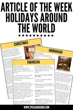 an article about the holidays around the world