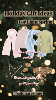 Spring Pastels, Light Spring, Holiday Gifts, Rose Gold, Gifts