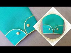 a piece of cloth with gold thread and buttons on it, next to an image of a green shirt