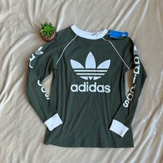 Nwy Long Sleeve Adidas Crew Neck Top.