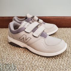 New Balance 813 Womens Walking Shoes Size 9 Velcro Closure Color: Light Grey New Without Tags New Balance Velcro Walking Shoe In A Hard To Find Grey! The Straps Allow You To Cinch Up The Shoe To Give You A Nice Secure Fit. The Straps Are Made So They Can Be Trimmed To A Just For You Length. The Insole Comes Out In Case You Have Your Own Insole/Orthotic To Drop In. Midsole Is Polyurethane For Extra Cush And Features A Roll Bar For Extra Stability. Great Traction Comes From A Rubber Outsole. New Balance Round Toe Walking Sneakers, New Balance Cushioned Walking Shoes With Round Toe, New Balance Synthetic Walking Shoes With Ortholite Insole, New Balance Synthetic Walking Shoes, New Balance Leather Walking Shoes, New Balance High-top Leather Walking Shoes, Leather Round Toe New Balance Walking Shoes, New Balance Walking Shoes With Rubber Sole, Low-top New Balance Walking Shoes With Ortholite Insole