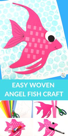 an easy paper fish craft for kids to make