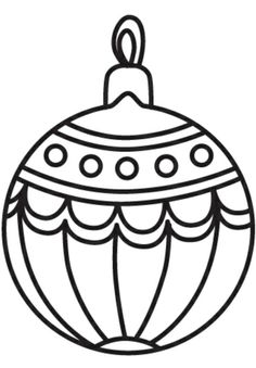 a black and white christmas ornament with circles on the top, as if it were an ornament