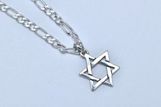 Jewish star necklace for men made of 925 sterling silver, hand-made Star of David necklace. Star of David jewelry Jewish star jewelry Silver Jewish star Judaica jewelry, jewelry, pendants, necklaces. Beautiful men's necklace. Necklace for everyday. Necklace Gift for Bar Mitzvah Gift for man Gift for father Gift for Hanukkah Gift for Valentine's Day Spiritual gift Jewish gift gift for dad Bible Jewelry, Jewish Star Necklace, Jewish Necklace, Star Of David Necklace, Hamsa Jewelry, Dainty Gold Rings