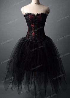 Black Short Gothic Prom Party Dress D1028 $129 Goth Dresses Short, Gothic Dress Short, Red Gothic Dress, Red And Black Fashion, Gothic Corset Dresses, Goth Prom Dress, Goth Wedding Dresses, Gothic Prom, Gothic Prom Dress