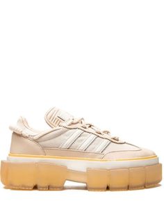 Ivy Park Sneakers, Adidas Sleek, Adidas X Ivy Park, Adidas Super, Athleisure Brands, Beige Sneakers, Round Logo, Ivy Park, Mood Board Fashion