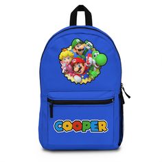 Back to School - Back to school supplies - Back to school outfit Bag - Mario Backpack - Mario Supplies - Super Mario - Super Mario Gifts  - Travelling Backpack for Kids - Backpack School - Mario Kart  Introducing the Perfect Companion for Adventurous Kids: Custom Kid Backpack Are you ready to take your child's adventures to the next level? Look no further than our Custom Kid Backpack, designed to inspire imagination, foster independence, and provide the utmost comfort for your little one. Whethe Character Print Backpack For School, Yoshi Backpack, Mario Backpack, Super Mario Gifts, Character Print Backpack, Playful Personalized Back-to-school Bag, Personalized Backpack Kids, Kids School Backpack, Personalized Backpack