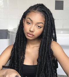 Faux Dreads, Braided Dreadlocks, Faux Locs Hairstyles, Goddess Locs, Black Kids Hairstyles, Dreadlock Hairstyles, African Braids Hairstyles, African Braids