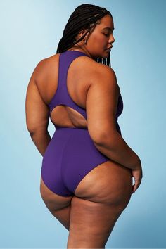 High Tide Zip-Front One-Piece Swimsuit Fabletics purple female Activewear >> Womens >> Swim >> One-Pieces plus Swim Removable Bra Cups/UPF Protection Plus Swim, Abs And Cardio Workout, Seductive Clothes, High Tide, Bra Cups, Cardio Workout, Active Wear For Women, One Piece Swimsuit, Womens Swim