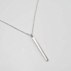 Personalize your style with the Engravable Silver Bar Necklace ✨💖! This elegant accessory features a sleek silver bar that can be customized with your special message or date. 💫 Perfect for any occasion, its minimalist design complements any outfit with modern flair. Crafted with high-quality materials for durability, the adjustable chain ensures a comfortable fit. 💕 Treat yourself or a loved one to this timeless accessory that will be cherished for years to come! 💖 Silver Bar Necklace, Silver Bar, Silver Bars, Timeless Accessories, Elegant Accessories, Beautiful Gift Boxes, Bar Necklace, Your Special, Minimalist Design