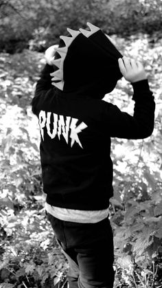 Yporque winter 2014-2015 punk sweater Winter Punk Hooded Jacket, Punk Style Fitted Hoodie, Kids Punk Outfit, Goth Kids Clothes, Punk Graphic Print Hooded Hoodie, Kid Lifestyle, Fashion Kids