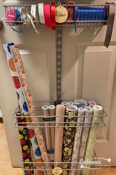 How to Create an Organized Wrapping Paper Zone Organizing Wrapping Paper, Wrapping Paper Station, Wrapping Paper Organization, Wrapping Paper Storage, Home Organization Ideas, Command Hooks, Paper Storage, Paper Organization, Life Organization