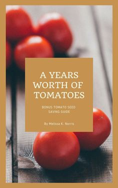 the cover of a book with tomatoes on it