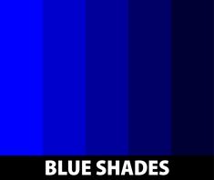 blue shades with the words blue shades in white and black on top of each other