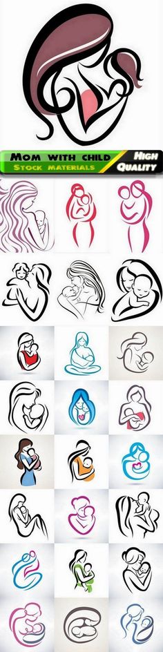 the logos for various types of people are shown in different colors and shapes, including one with