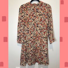 Super Cute Multi Color Floral Zara Dress! Never Worn Before (Too Small And Couldn’t Return) Nwt! Mini High Neck And Buttons On Sleeve Feel Free To Ask Questions!! Fall Ditsy Floral Print Dress, Multicolor Long Sleeve Ditsy Floral Dress, Multicolor Long Sleeve Dresses With Ditsy Floral Print, Vintage Floral Print Mini Dress For Fall, Vintage Floral Mini Dress For Fall, Fall Zara Printed Dresses, Patterned Knee-length Dresses For Fall, Floral Print Mini Dress For Daywear In Fall, Floral Print Mini Dress For Fall Daywear