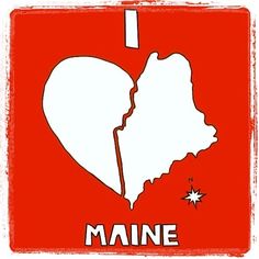 I love Maine, yes i do Moving To Maine, Maine Living, Bangor, 5x7 Print, Where The Heart Is