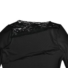 Please refer to our sizing chart for a guideline when choosing a size. 5 business days order processing time. 90% polyester 10% spandex. Black V-neck Punk Top, Gothic Long Sleeve Lace Top, Black Lace Trim V-neck Top, Fitted Black Gothic Lace Top, Solid Dress Casual, Waistcoat Sweater, Bodysuits And Jeans, Black Long-sleeve Outerwear With Lace Trim, Sheer Mesh Dress