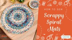 Amber Makes Sewing Tutorial - How to Sew the Scrappy Spiral Mats