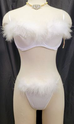 Feather Bra, Gold Bra, Bridal Bra, White Loft, Floyd Mayweather, White Bunny, White Lingerie, White Fur, White Bridal