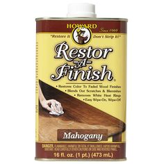 a can of restore and finish wood furniture