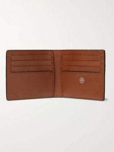 Tan Full-grain Leather (cow), Silver Designer Emblem, Eight Internal Card Slots, Two Receipt Pockets, Two Bill Sleeves, Fully Lined, Designer Colour: Oak, Comes In A Presentation Box The streamlined profile of Mulberry 's billfold wallet ensures it will slip neatly into your coat pocket. Made from robust full-grain leather, it's organised with plenty of slots for cards, plus receipt pockets and bill sleeves. The discreet designer stamp is a mark of the brand's heritage. Leather Billfold, Wallet For Men, Billfold Wallet, Coat Pocket, Mr Porter, Full Grain Leather, Fashion Advice, Wallet Men, Card Wallet