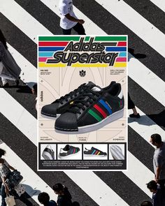 117/365 [Adidas Superstar] These sneakers are perfect for graphic designers. I mean, who doesn't want footwear inspired by RGB and CMYK colors? @adidasoriginals - #itsnicethat #digitalarchive #archivesarea #typography #youaretypography #type01 #typosters #adidas Poster Graphic Design, Deep Art, Its Nice That, Digital Archives, Sony Pictures, Cmyk Color, May 20, Ui Ux Design