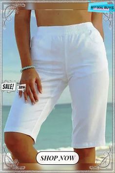 Plain Plus Size Casual Shorts Women Shorts, Shorts Casual, Unique Designers, Plus Size Casual, White Shorts, Casual Shorts, Womens Shorts, Plus Size, Best Deals