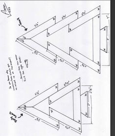 the diagram shows how to make a triangle