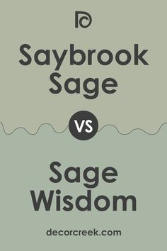 Saybrook Sage HC-114 vs Sage Wisdom by Sherwin-Williams Saybrook Sage, Svelte Sage, Sage Wisdom, Beer Painting, Urban Nature, Sage Color, Clary Sage, Bedroom Paint