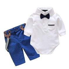 Baby Boy Formal Wear, Baby Dress Wedding, Baby Boy Suspenders, Baby Wedding Outfit, Boys Formal Wear, Suspenders For Boys, Baby Mode, Baby Boy Dress, Baby Boy Clothes Newborn