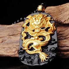 Unleash the Fury of the Dragon! Kings of the spirit world, dragons fear nothing. In Eastern culture, the Yellow Dragon 黃龍 is the fifth element of Earth and the God at the center of the Cosmos Are you ready to release the dragon? ☯ 18K Carved Gold Dragon ☯ Black Onyx Beaded Necklace ☯ Black Onyx Pendant Dragon Plate, Steampunk Aesthetic, Yellow Dragon, Dragon Images, Golden Dragon, Talisman Necklace, Gold Dragon, Dragon Necklace, Dragon Pendant