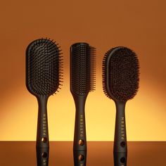 Natural Hair Bristle Brush | Pattern Beauty Hair Brush Product Photography, Hair Brush Curly Hair, Natural Hair Tools, Brush For Curly Hair, Brush Pattern, Hair Pattern, Pattern Beauty, Sleek Hair, Curly Hair Types