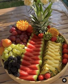 a bowl filled with lots of different types of fruit